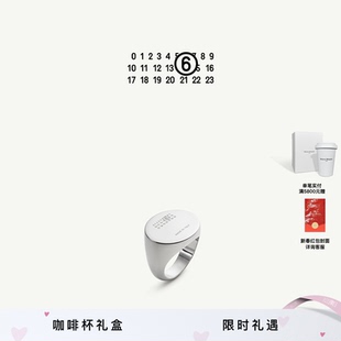[礼物]MM6数字logo简约小众戒指指环设计感首饰情侣款对戒