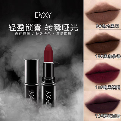 哑光丝绒口红暗黑风深棕色美式口棕红棕日常显白奶茶色持久正品女