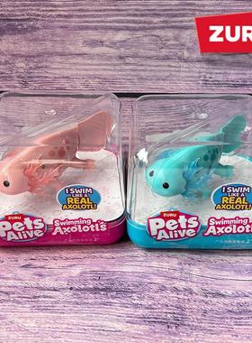 ZURU佩特宠物蝾螈小鱼乌龟会游泳的电动儿童仿真男女孩玩具动物