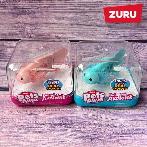 zuru佩特宠物蝾螈小鱼会游泳玩具
