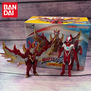 BANDAI万代正版 软胶对决朱雀人偶玩具礼物 奥美迦奥特曼大决战套装
