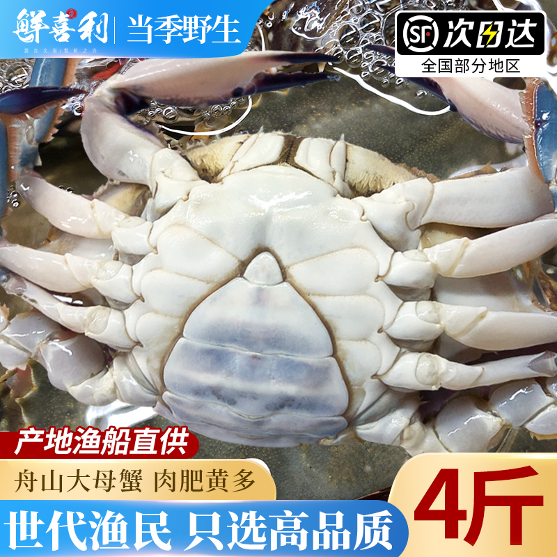 【4斤当季新捕船供】梭子蟹母蟹
