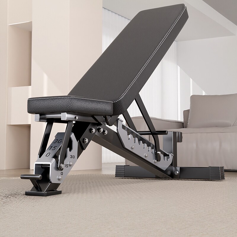 研博哑铃凳家用多功能仰卧起坐板飞鸟健身椅男士专业杠铃卧推凳子