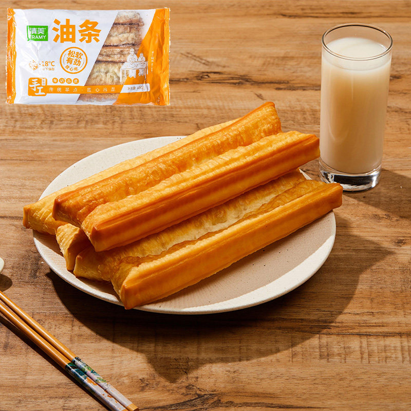 上海清美油条半成品商用80g大油条速冻营养早餐方便速食可配豆浆