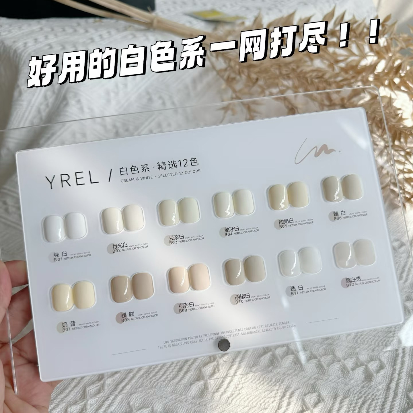 YREL甲油胶美甲12瓶套装