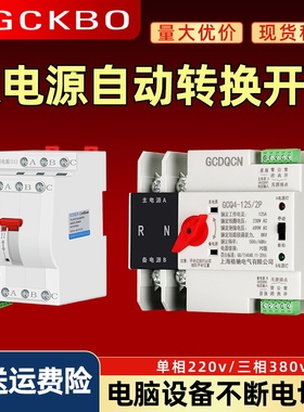 双电源自动转换开关PC级ATS2P63A100A125A4P定时切换毫秒级不断电