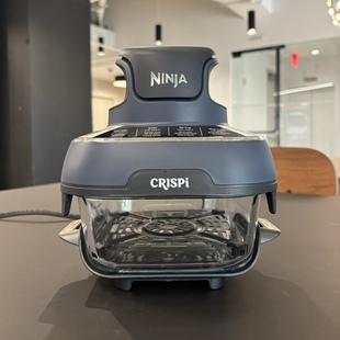美国直邮Ninja Crispi4合1可视空气炸锅便携式多功能烹饪玻璃器皿