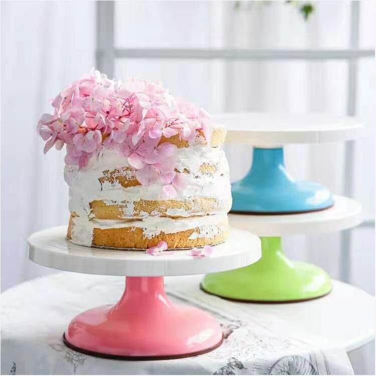 蛋糕转盘底盘模具裱花台转台家用商用工具做生日烘焙托台旋转全套