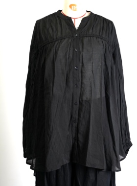 JCC STUDIO日系人造丝混通勤丝滑中长款宽松休闲春秋衬衫