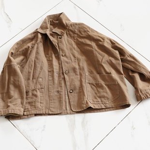 瑕疵JCC 外套B140L60 studio日单外贸全棉短款