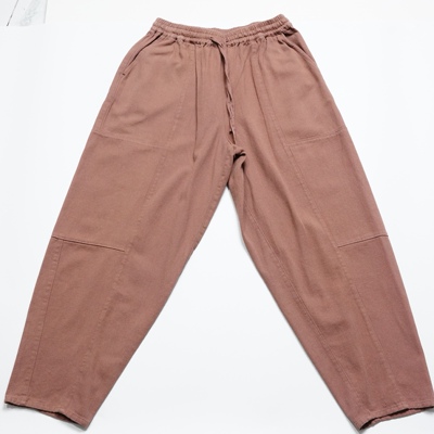 JCC studio日系全棉系带松紧腰萝卜裤休闲裤CTW68-100L96