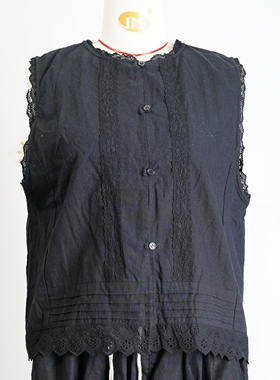 JCC STUDIO日系亚麻棉混纺宽松休闲百搭通勤无袖衬衫背心马甲