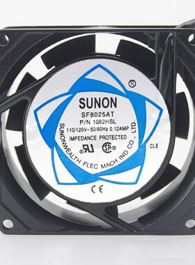 SUNON建准 80*80*25MM 110-120V SF8025AT P/N2082HBL散热风扇
