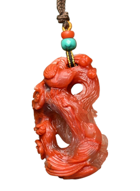 凯萨薇雅瓦西南红喜上眉梢雕件