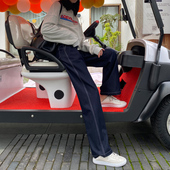 子女显瘦百搭直筒拖地休闲裤 裤 潮ins 女高腰春秋新款 软牛仔阔腿裤