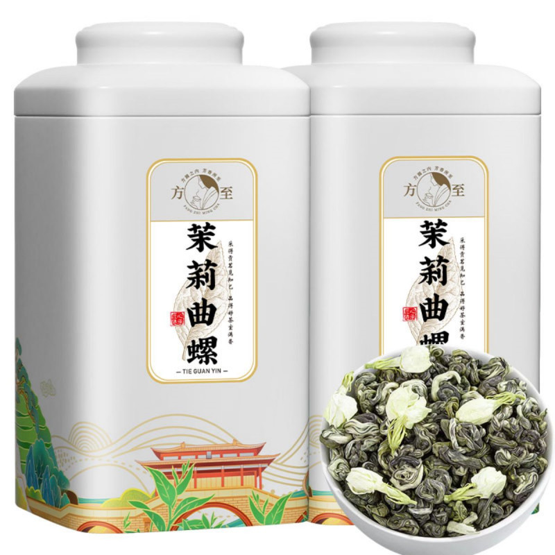 茉莉曲螺浓香型茉莉花茶250g