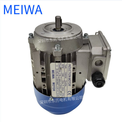 MEIWA立式电机INDUCTION MOTOR YS6334 0.25KW三相异步马达MOTOR