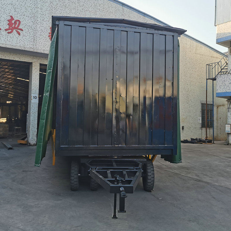 厂区车间周转拖车带雨篷重型货物转运车拖挂式叉车牵引平板拖车