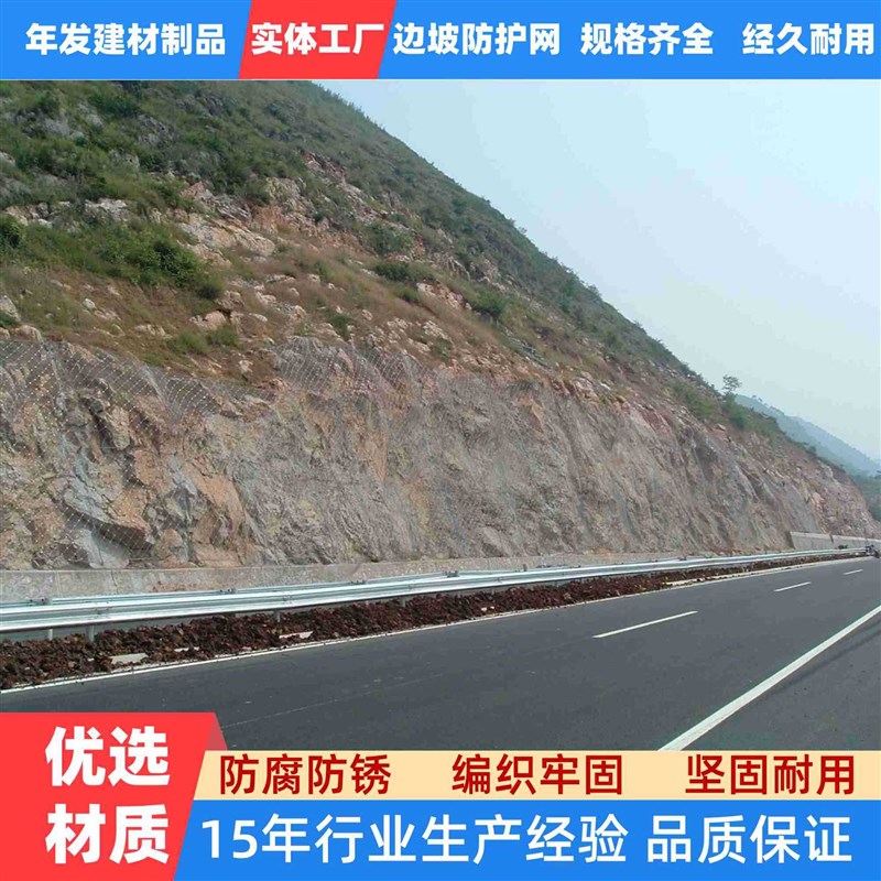 落石环形被动边坡防护网主动防护网拦石网铁丝防护网石坡面格栅网