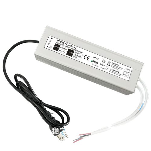 美规12V200W防水LED开关电源 高效率 IP67 12V16.7A 200防水电源