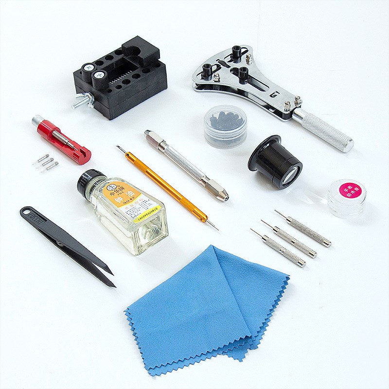 钟表工具29件套装 拆表带 开表壳工具包 手表组合维修工具套装