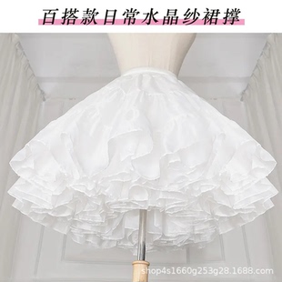 云朵撑Lolita裙撑45CM日常撑35CM无骨软纱洛丽塔衬裙狗短蓬蓬裙