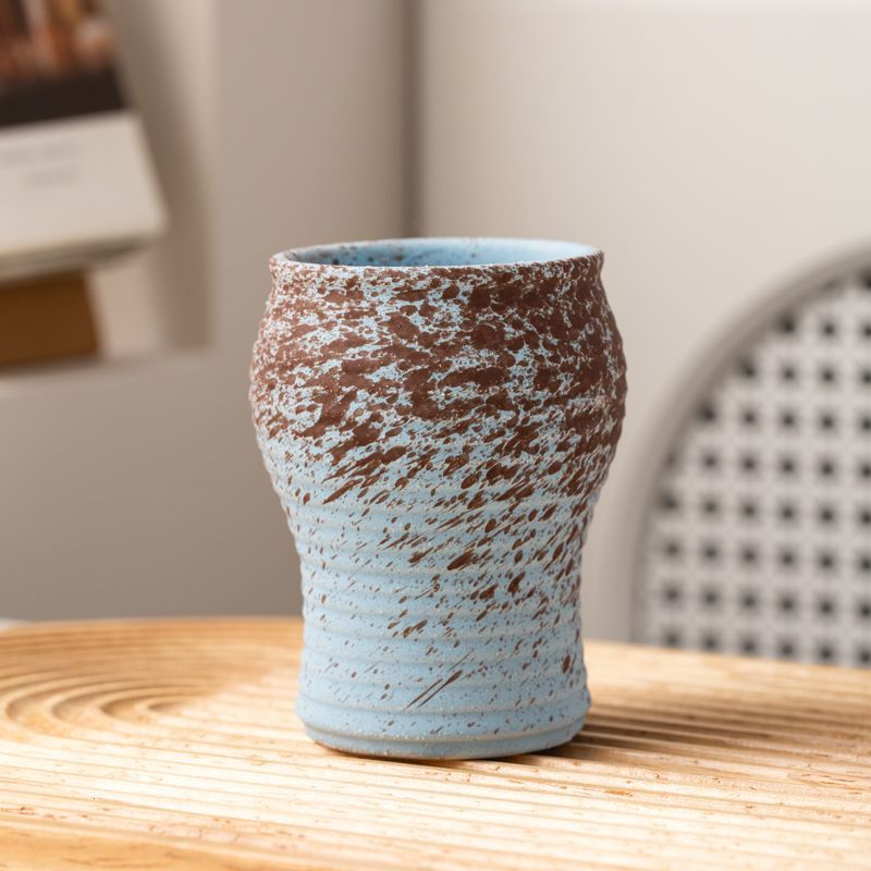 多肉花盆陶瓷创意个性简约桌面装饰肉肉小盆造型粗陶磨砂复古家用