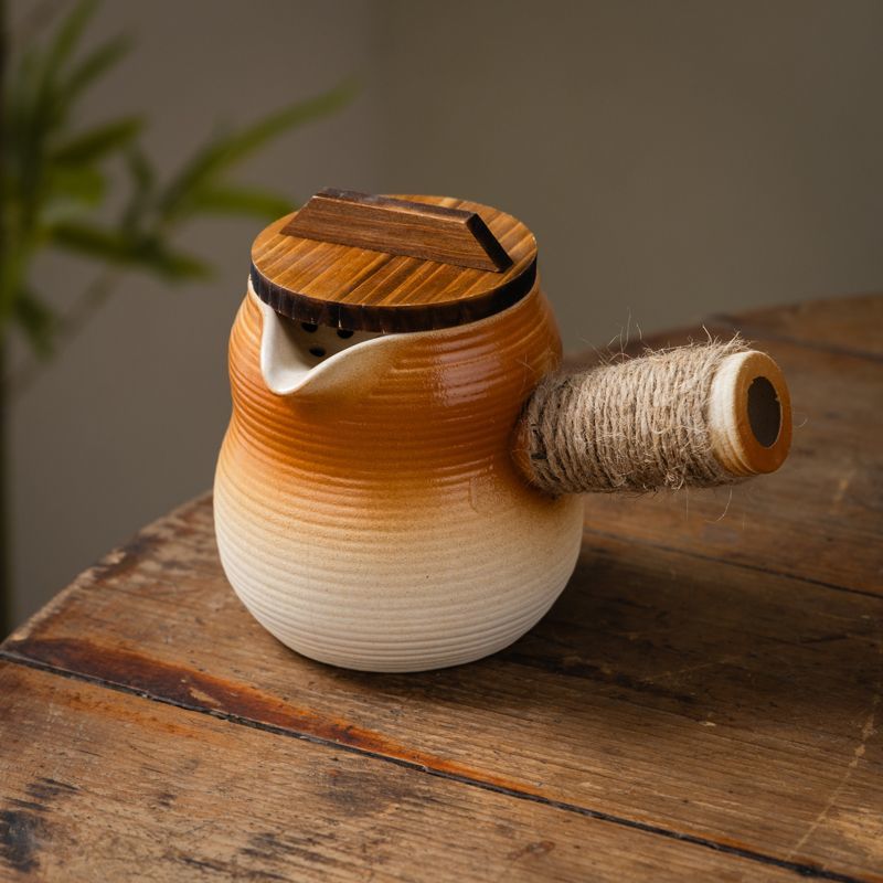 罐罐壶可明火干烧烤奶罐煮茶壶炒茶大容量围炉煮茶陶瓷户外便携包