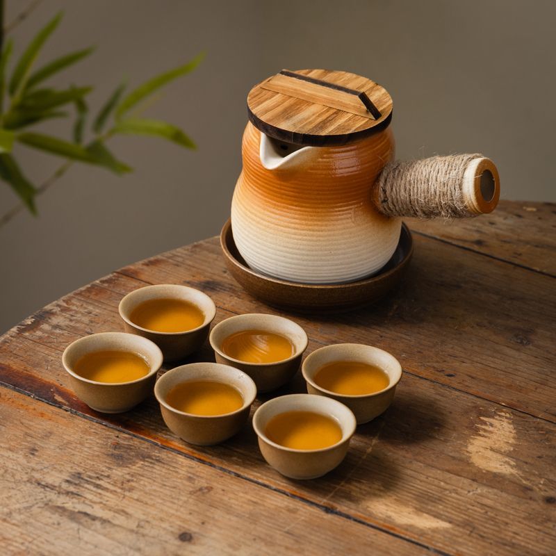 罐罐壶可明火干烧大容量烤奶罐煮茶壶陶瓷围炉煮茶户外便携包炒茶