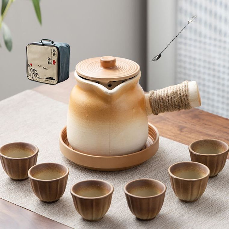 罐罐壶围炉煮茶陶瓷户外便携包可明火干烧烤奶罐煮茶壶炒茶大容量