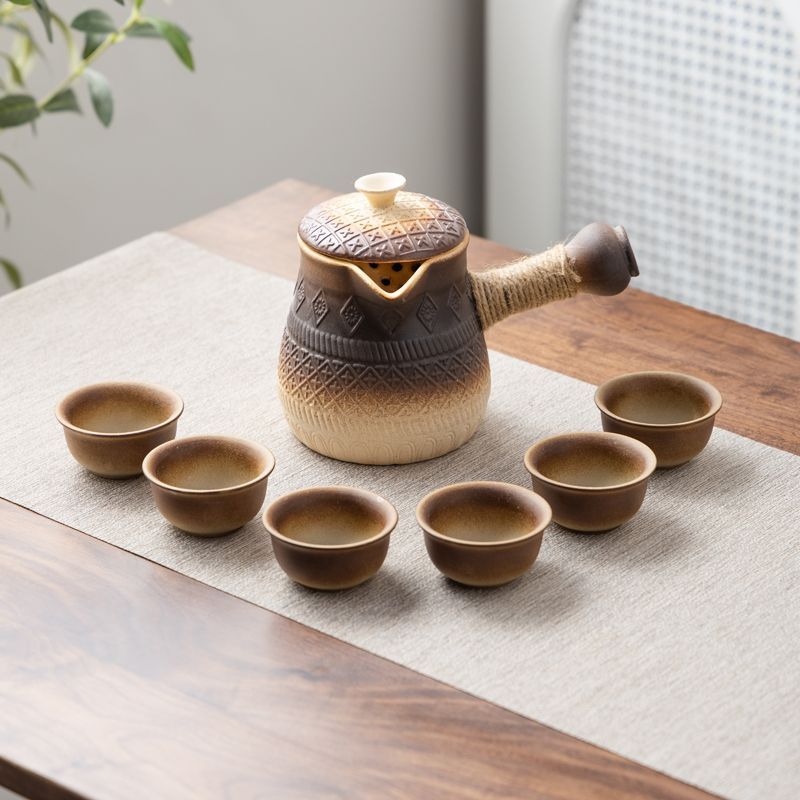 罐罐壶可明火干烧烤奶罐煮茶壶陶瓷户外围炉煮茶便携包炒茶大容量