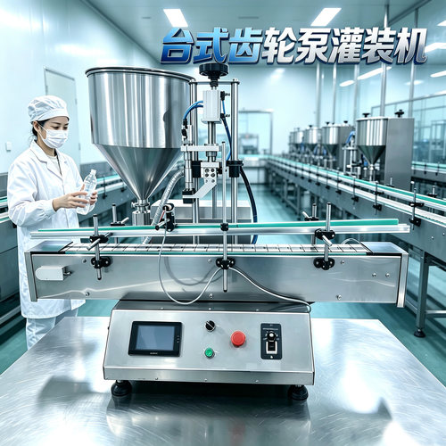 银泰全自动台式齿轮泵定量灌装机