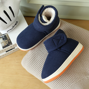 2025秋冬季新款儿童棉鞋男童包跟高帮棉拖鞋加厚保暖加绒学生外穿