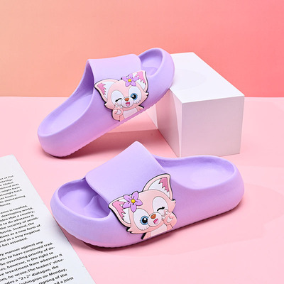 EVA舒适底回弹一体成型女童拖鞋