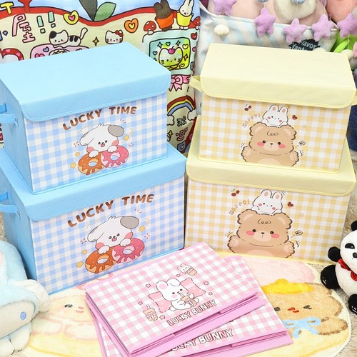 卡通收纳箱衣物书本可折叠水洗