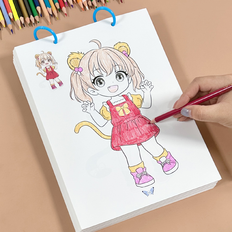 儿童马克笔涂色绘画本不透色