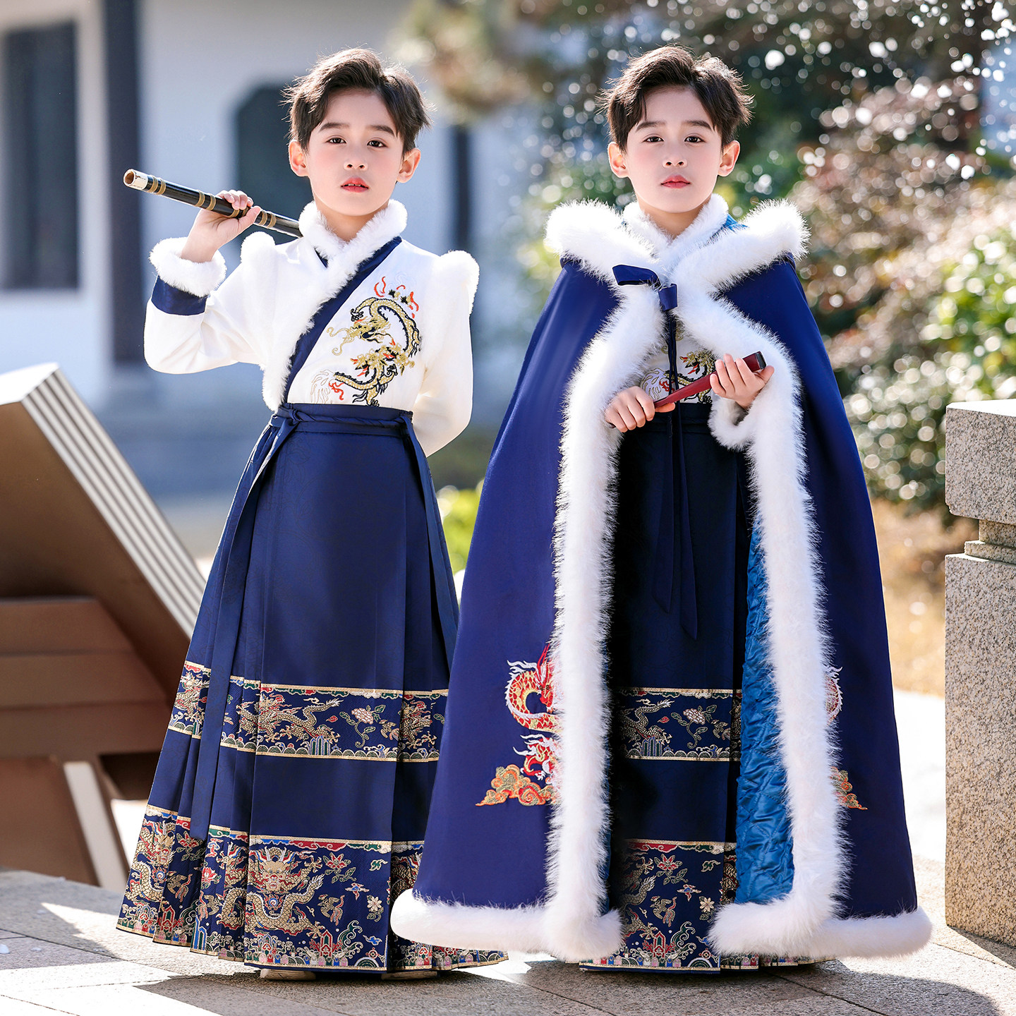 汉服男童冬装2026新款拜年服儿童马面裙套装冬季男孩中国风过年服,童装/婴儿装/亲子装,唐装,淘宝优惠券,粉丝福利购,淘宝优惠卷