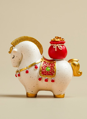 创意新中式马上有福摆件伴手礼