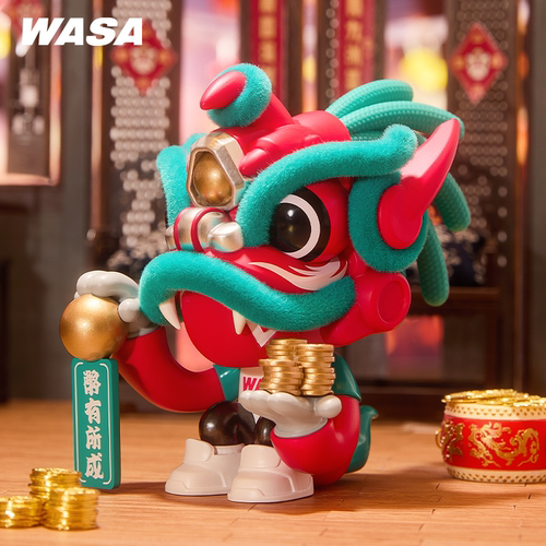 Lamtoys中国风醒狮玩具