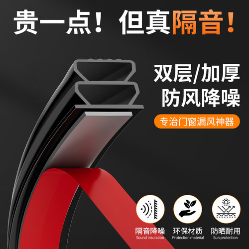 【贵一点！但真隔音】门缝密封条