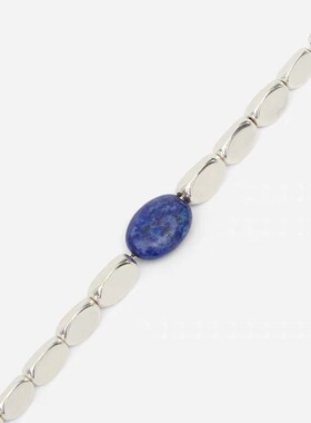 青金石银珠项链Lemire同款