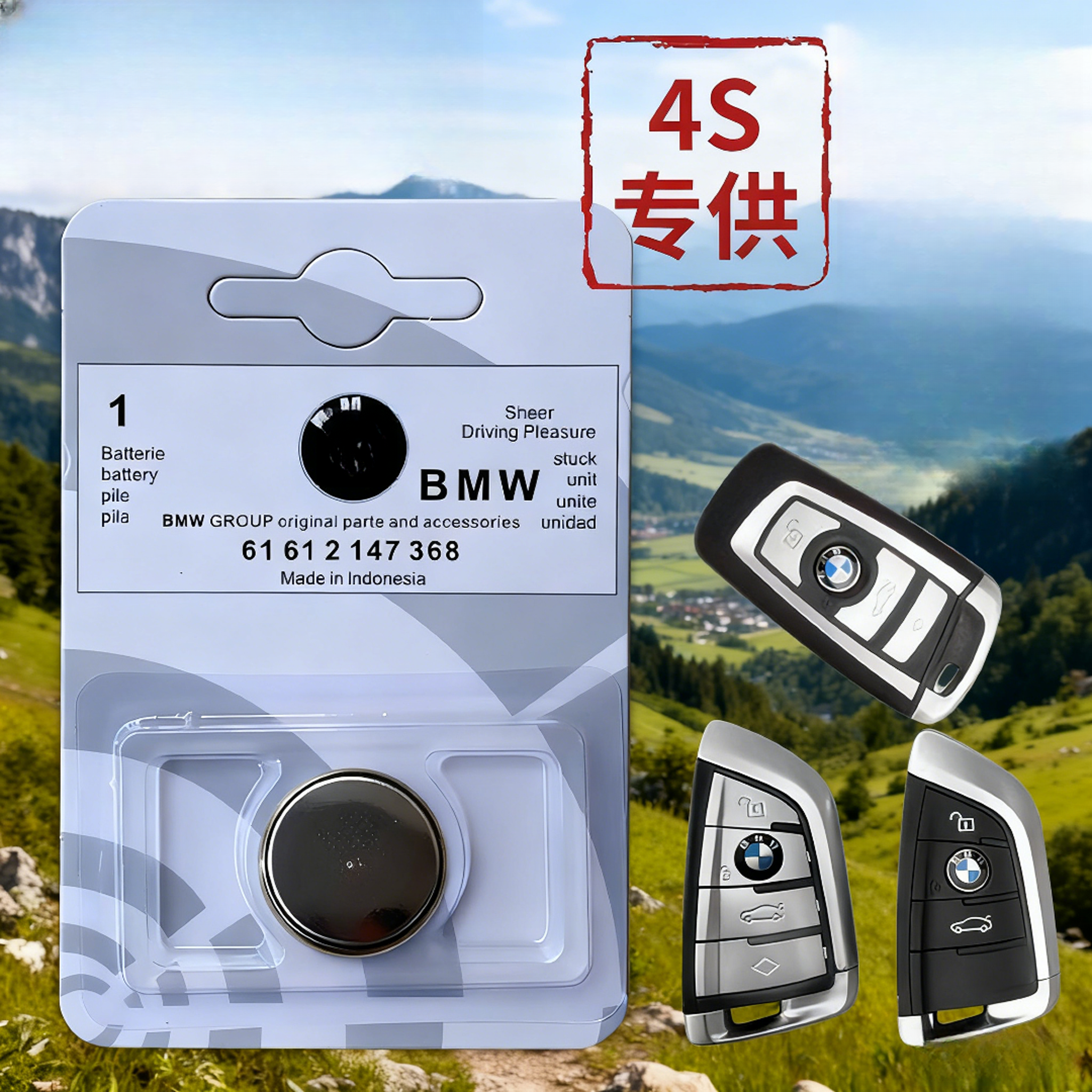 适用宝马汽车钥匙电池原装