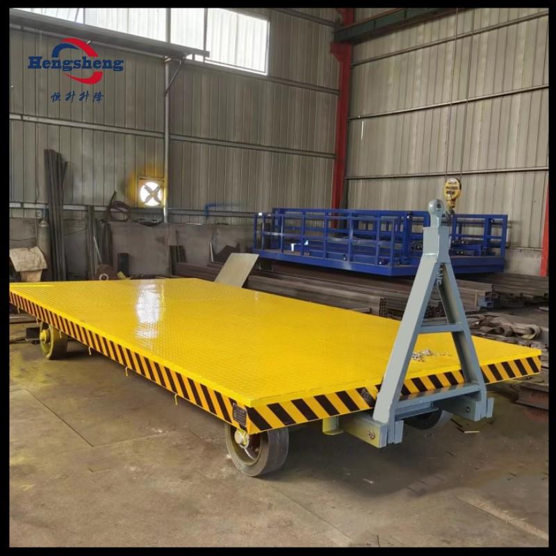 定制叉车牵引平板拖车厂区货物运输转运工具车车大吨位重型平板车