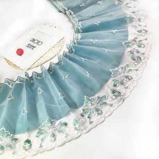饰宽边窗帘底边加宽加长帘幔帘头 30公分带衬布蕾丝花边沙发裙边装