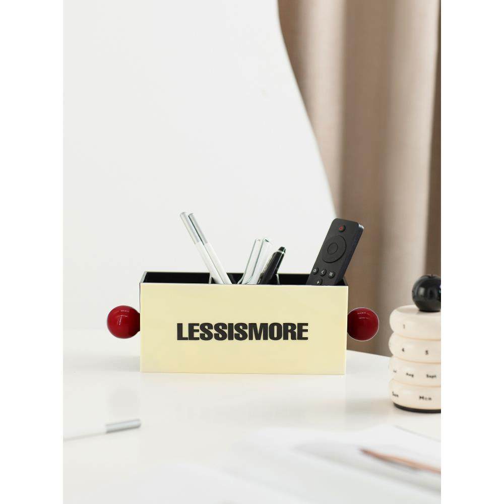 Epeiushome多功能收纳盒桌面摆件北欧简约笔筒遥控器杂物文具整理