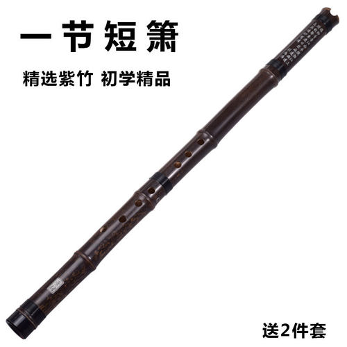 一节洞箫紫竹短萧学生初学入门箫儿童成人自学民族吹奏乐器
