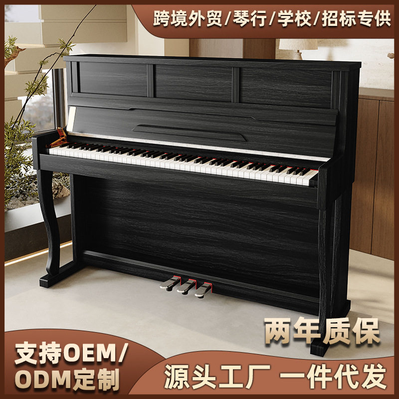 WENCAN电钢琴88键重锤幼师初学者厂家立式智能电子钢琴一件代