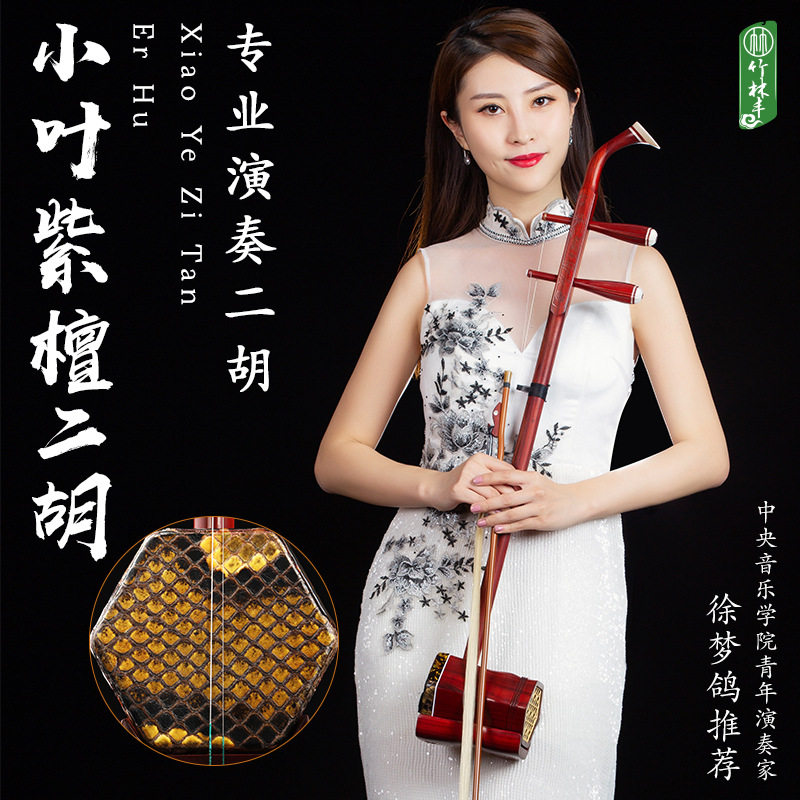 小叶紫檀二胡乐器正品入门高级专业考级大音量苏州厂家直销胡琴