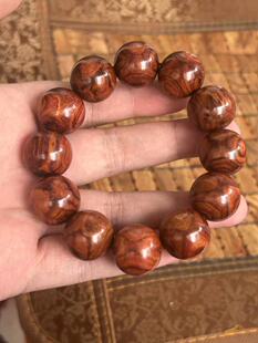 0311海南黄花梨紫油梨对眼2.0手串