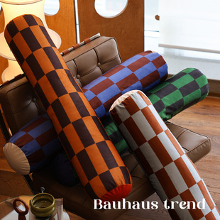 敏顺沙发抱枕圆柱长条扶手枕包豪斯多巴胺床头腰枕抱枕睡觉专用